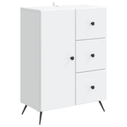 Dressoir wit 66x34,5x90 cm bewerkt hout