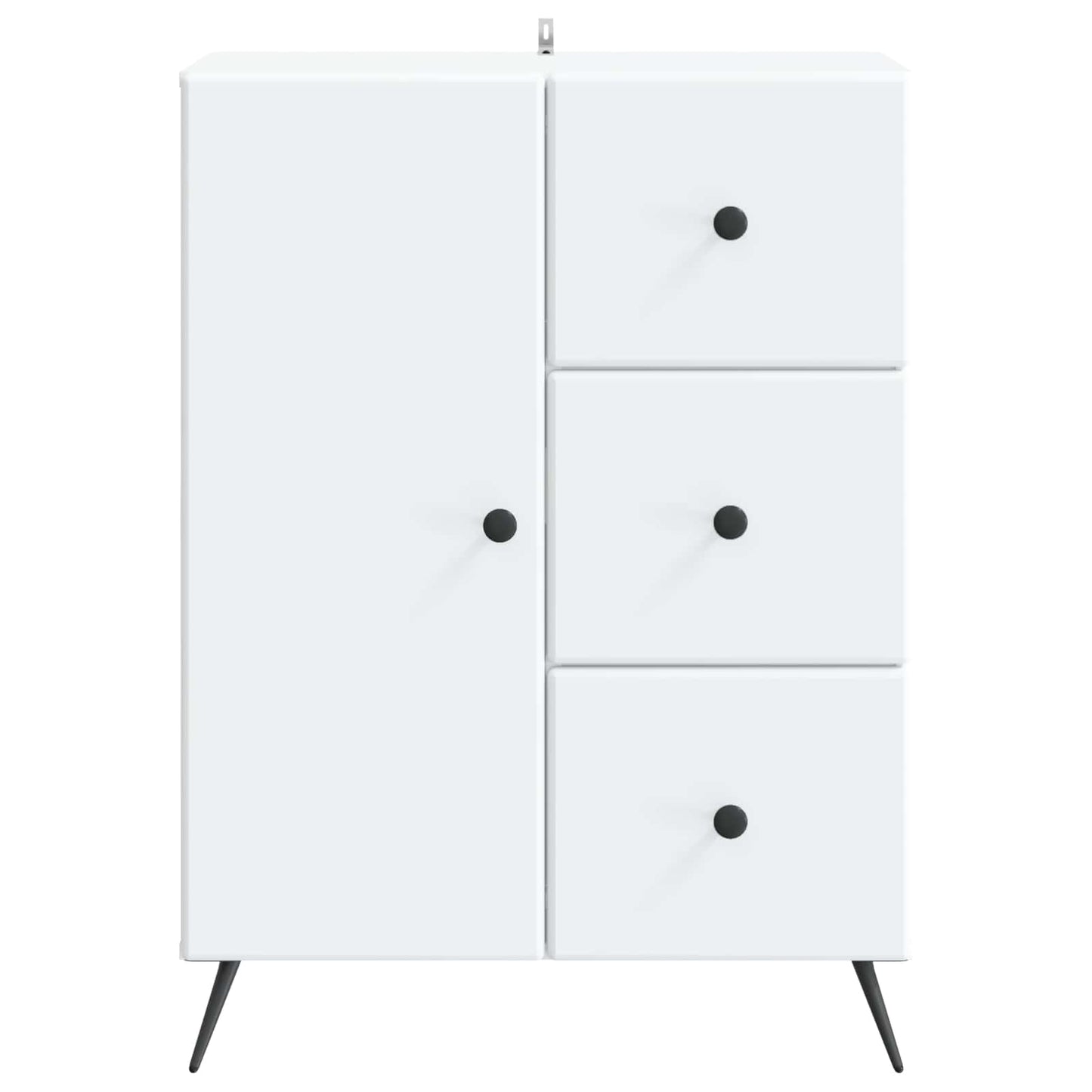 Dressoir met lade Wit 66 x 34,5 x 90 cm Bewerkt hout