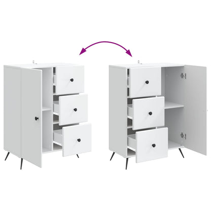 Dressoir met lade Wit 66 x 34,5 x 90 cm Bewerkt hout