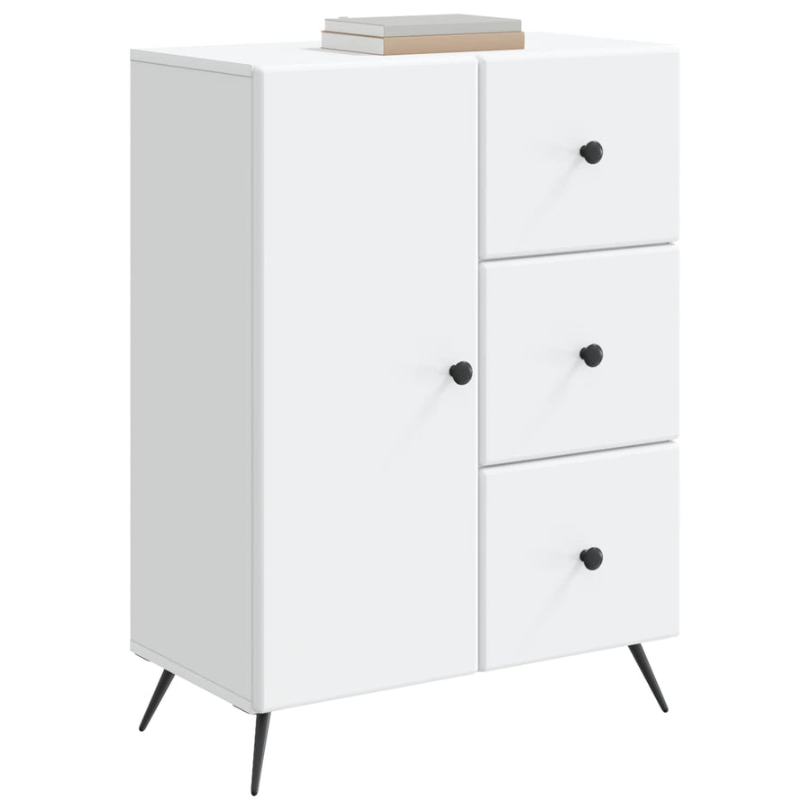 Dressoir met lade Wit 66 x 34,5 x 90 cm Bewerkt hout