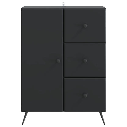 Dressoir met lade Zwart 66 x 34,5 x 90 cm Bewerkt hout