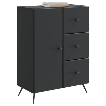 Dressoir met lade Zwart 66 x 34,5 x 90 cm Bewerkt hout