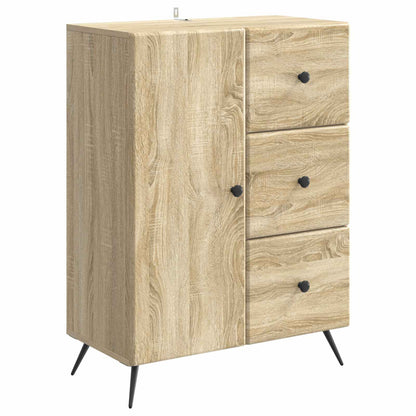 Dressoir met lade Sonoma Eiken 66 x 34,5 x 90 cm Bewerkt hout