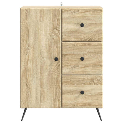 Dressoir met lade Sonoma Eiken 66 x 34,5 x 90 cm Bewerkt hout