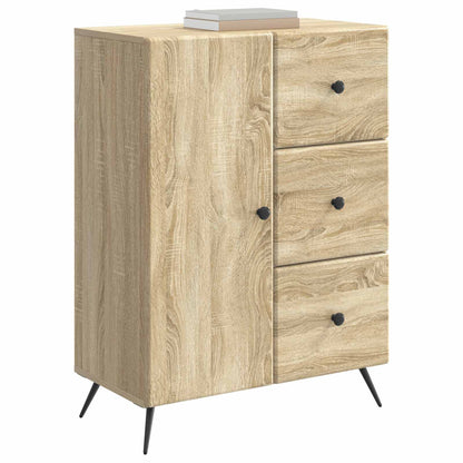 Dressoir met lade Sonoma Eiken 66 x 34,5 x 90 cm Bewerkt hout