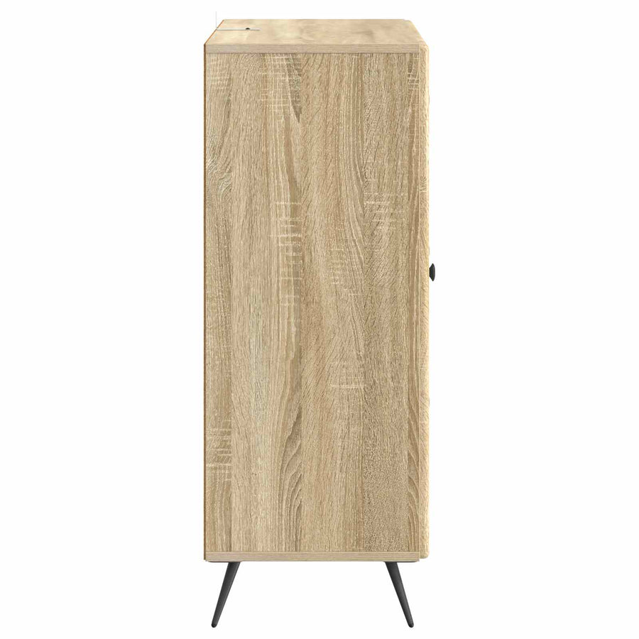 Dressoir met lade Sonoma Eiken 66 x 34,5 x 90 cm Bewerkt hout