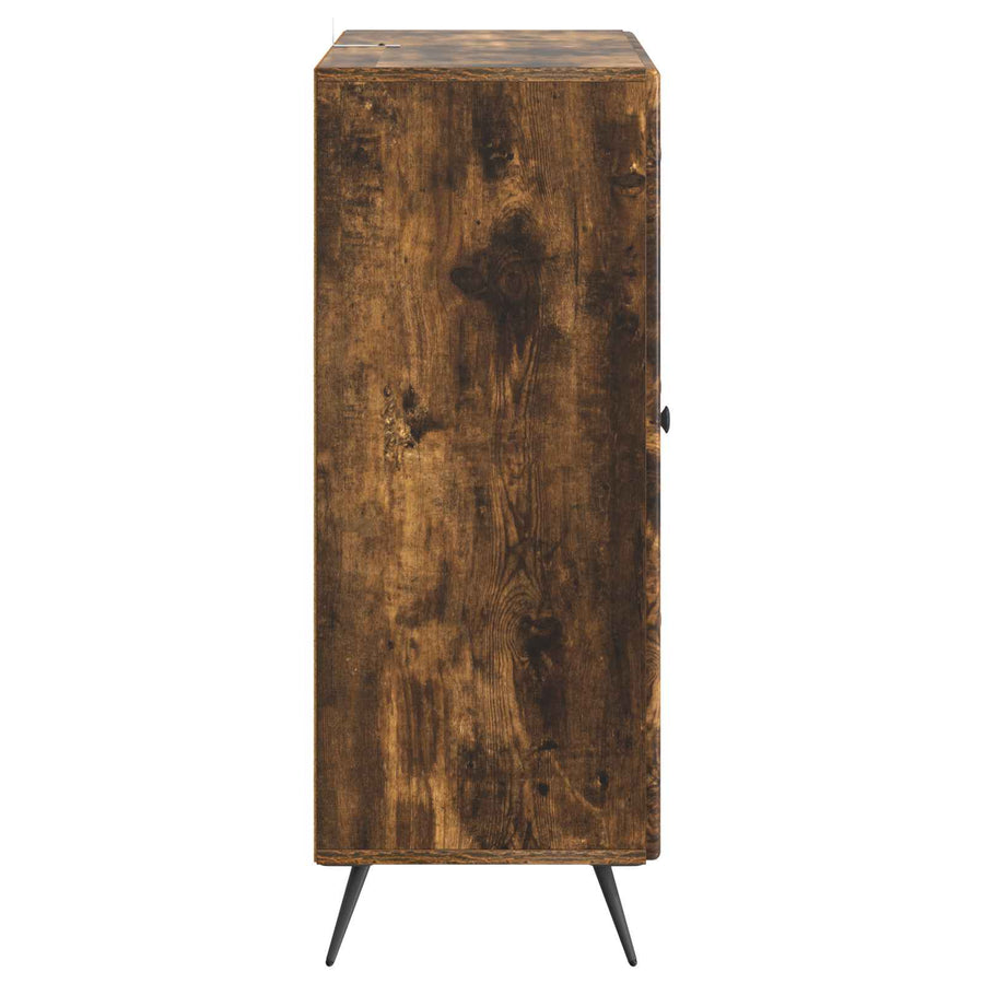 Dressoir met lade Gerookt eiken 66 x 34,5 x 90 cm Bewerkt hout