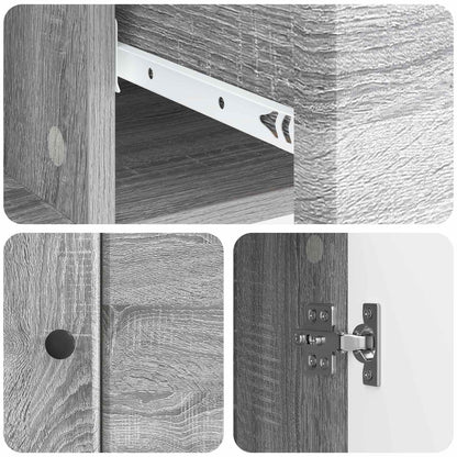 Dressoir met lade Grijs sonoma 66 x 34,5 x 90 cm Bewerkt hout