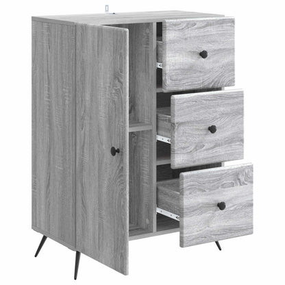 Dressoir met lade Grijs sonoma 66 x 34,5 x 90 cm Bewerkt hout