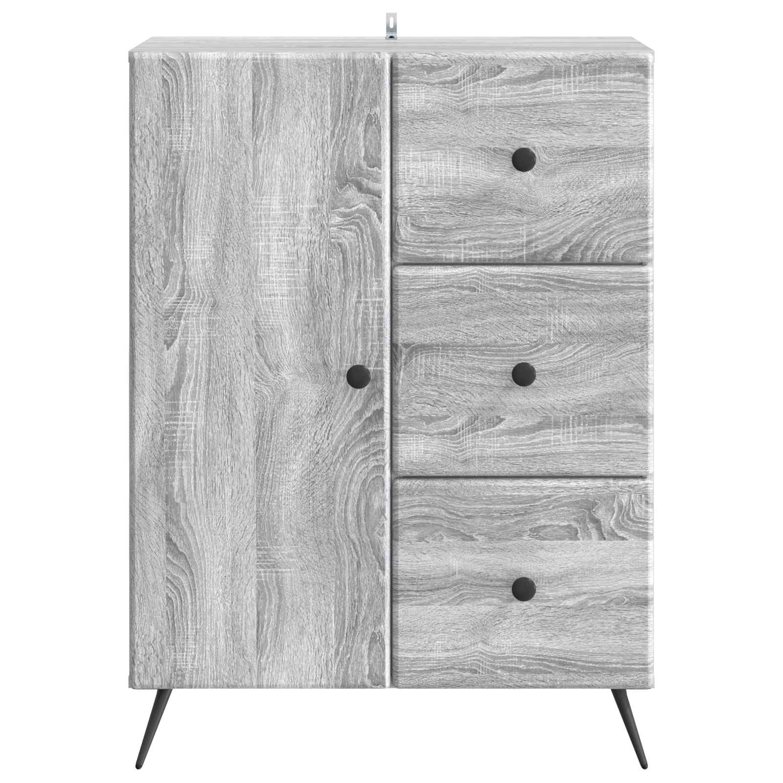 Dressoir met lade Grijs sonoma 66 x 34,5 x 90 cm Bewerkt hout