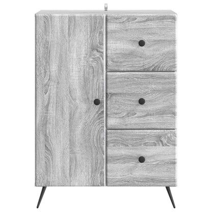Dressoir met lade Grijs sonoma 66 x 34,5 x 90 cm Bewerkt hout