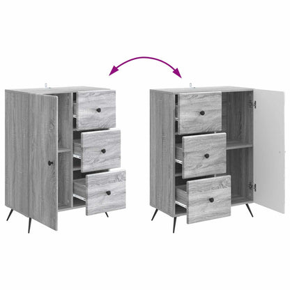 Dressoir met lade Grijs sonoma 66 x 34,5 x 90 cm Bewerkt hout