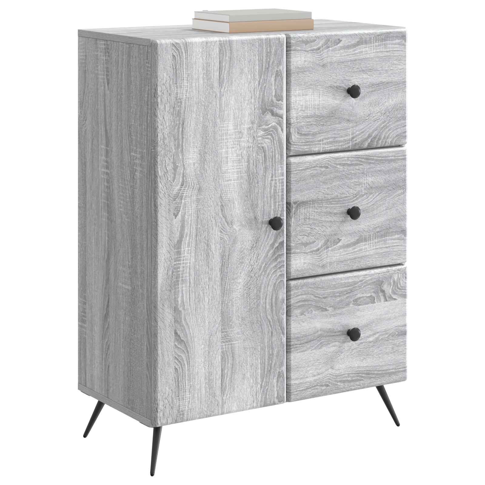 Dressoir met lade Grijs sonoma 66 x 34,5 x 90 cm Bewerkt hout
