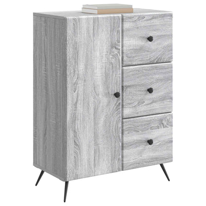 Dressoir met lade Grijs sonoma 66 x 34,5 x 90 cm Bewerkt hout