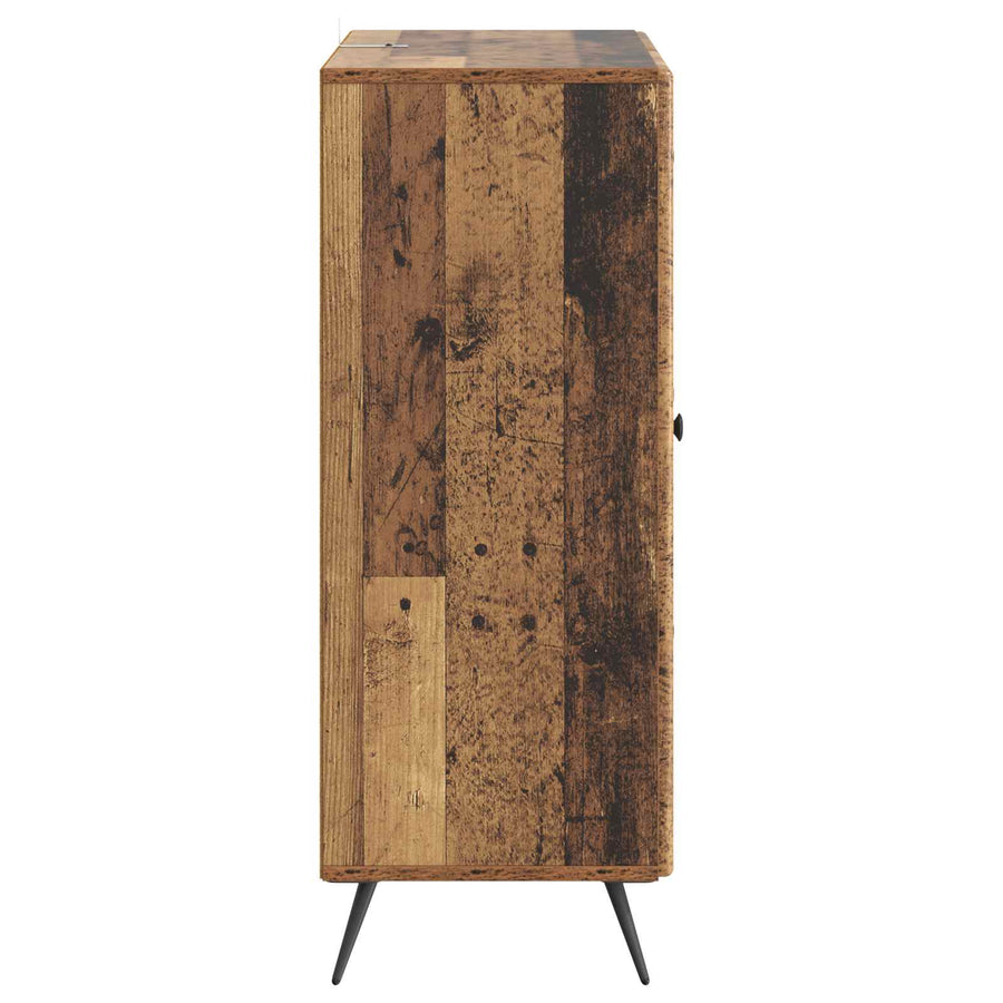 Dressoir met lade Oud hout 66 x 34,5 x 90 cm Bewerkt hout