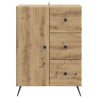 Dressoir Artisanaal eiken 66 x 34,5 x 90 cm Bewerkt hout