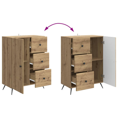 Dressoir Artisanaal eiken 66 x 34,5 x 90 cm Bewerkt hout