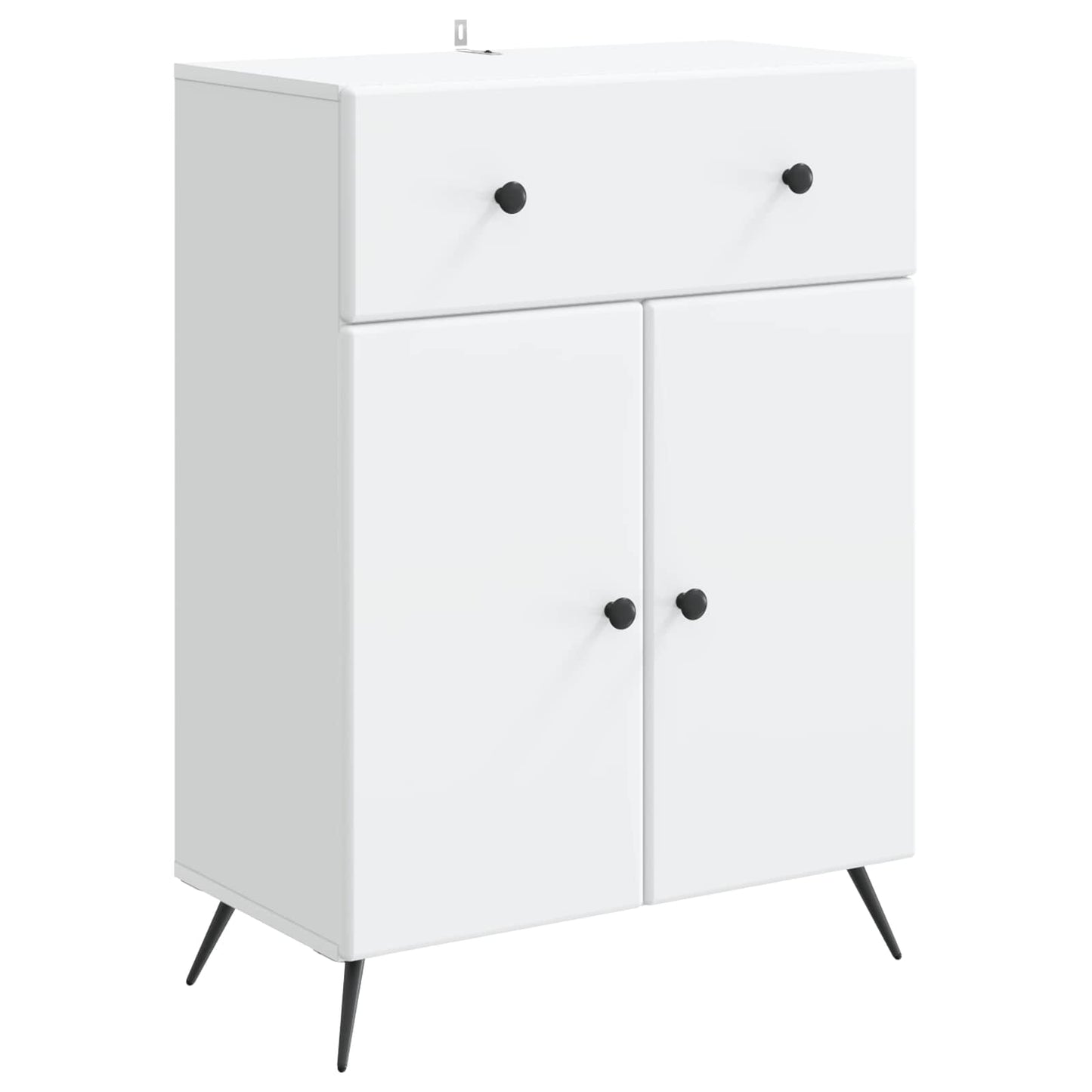Dressoir met lade Wit 66 x 34,5 x 90 cm Bewerkt hout