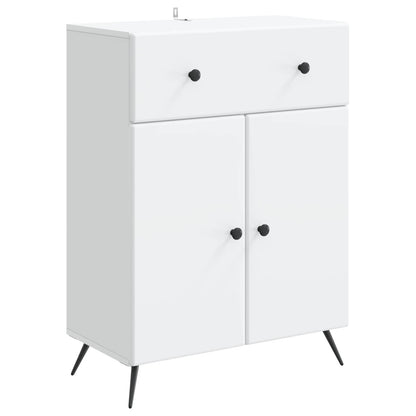 Dressoir met lade Wit 66 x 34,5 x 90 cm Bewerkt hout
