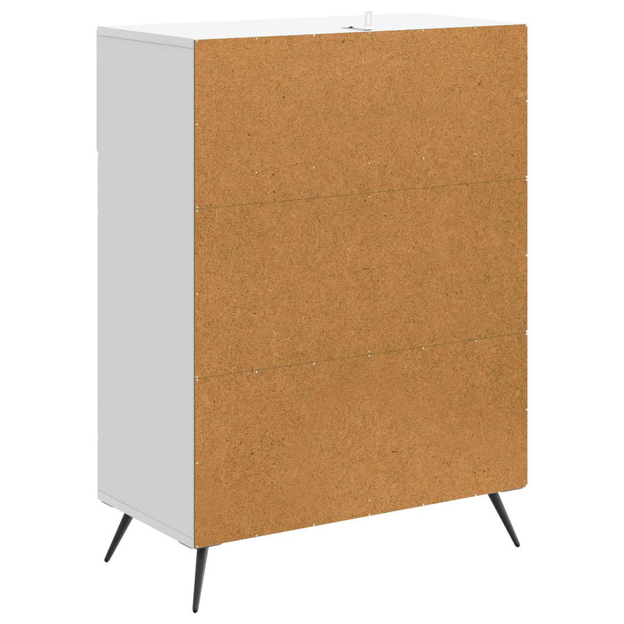Dressoir met lade Wit 66 x 34,5 x 90 cm Bewerkt hout