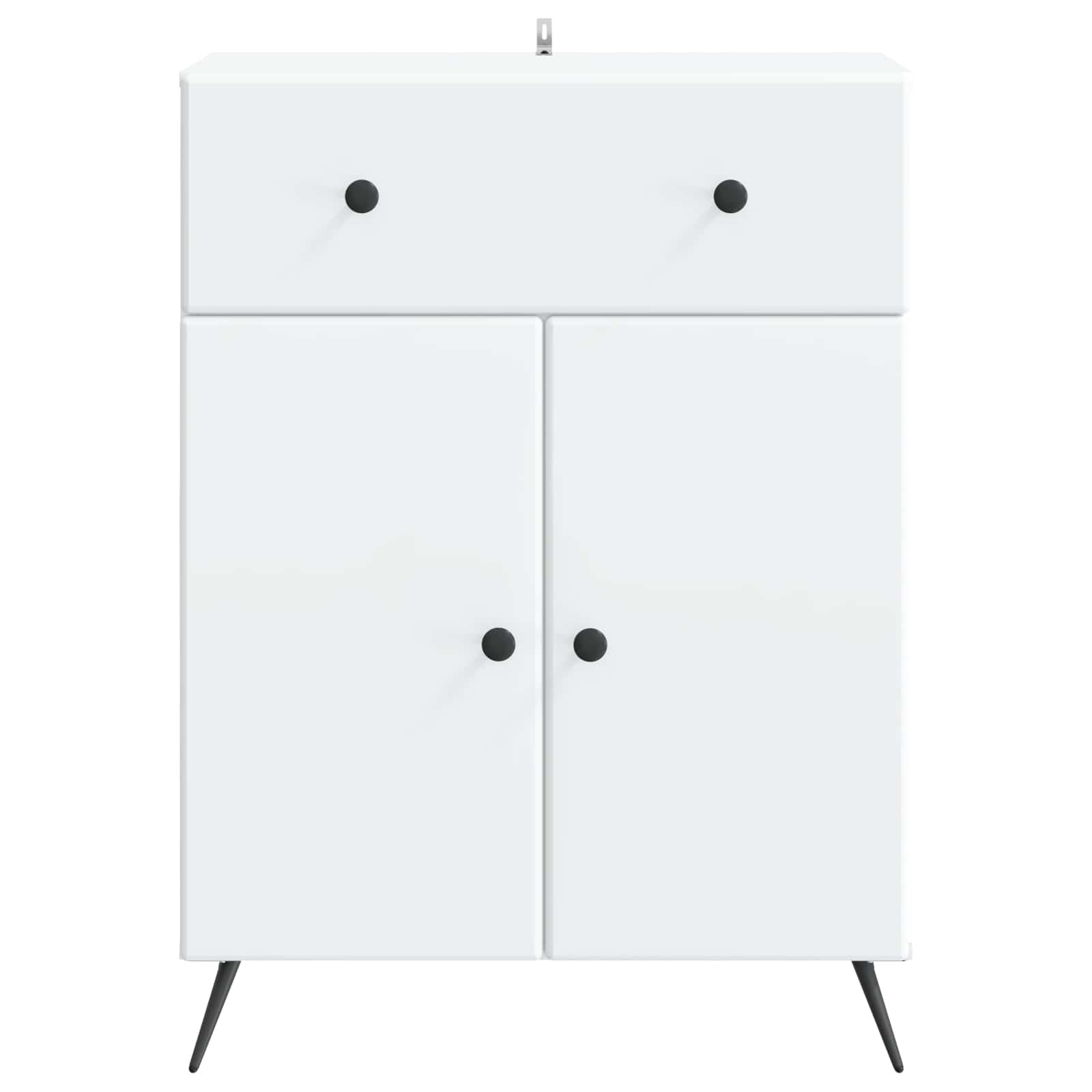 Dressoir met lade Wit 66 x 34,5 x 90 cm Bewerkt hout