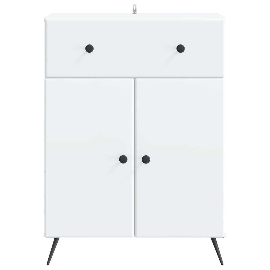 Dressoir met lade Wit 66 x 34,5 x 90 cm Bewerkt hout