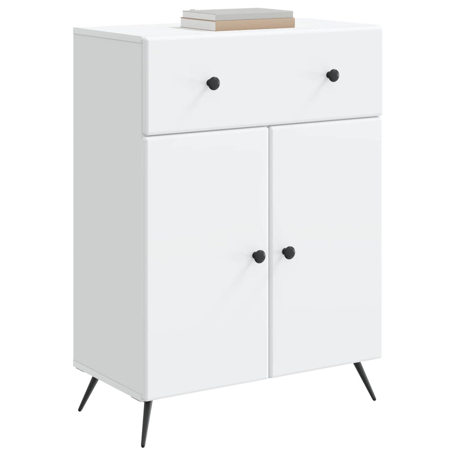 Dressoir met lade Wit 66 x 34,5 x 90 cm Bewerkt hout