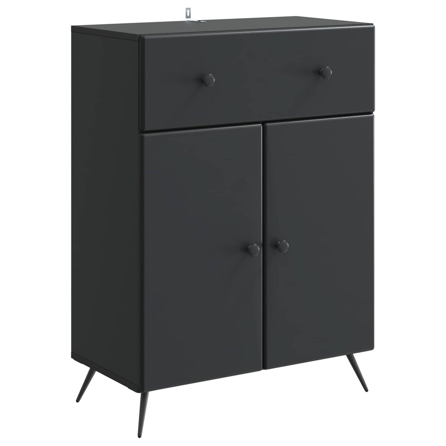 Dressoir met lade Zwart 66 x 34,5 x 90 cm Bewerkt hout