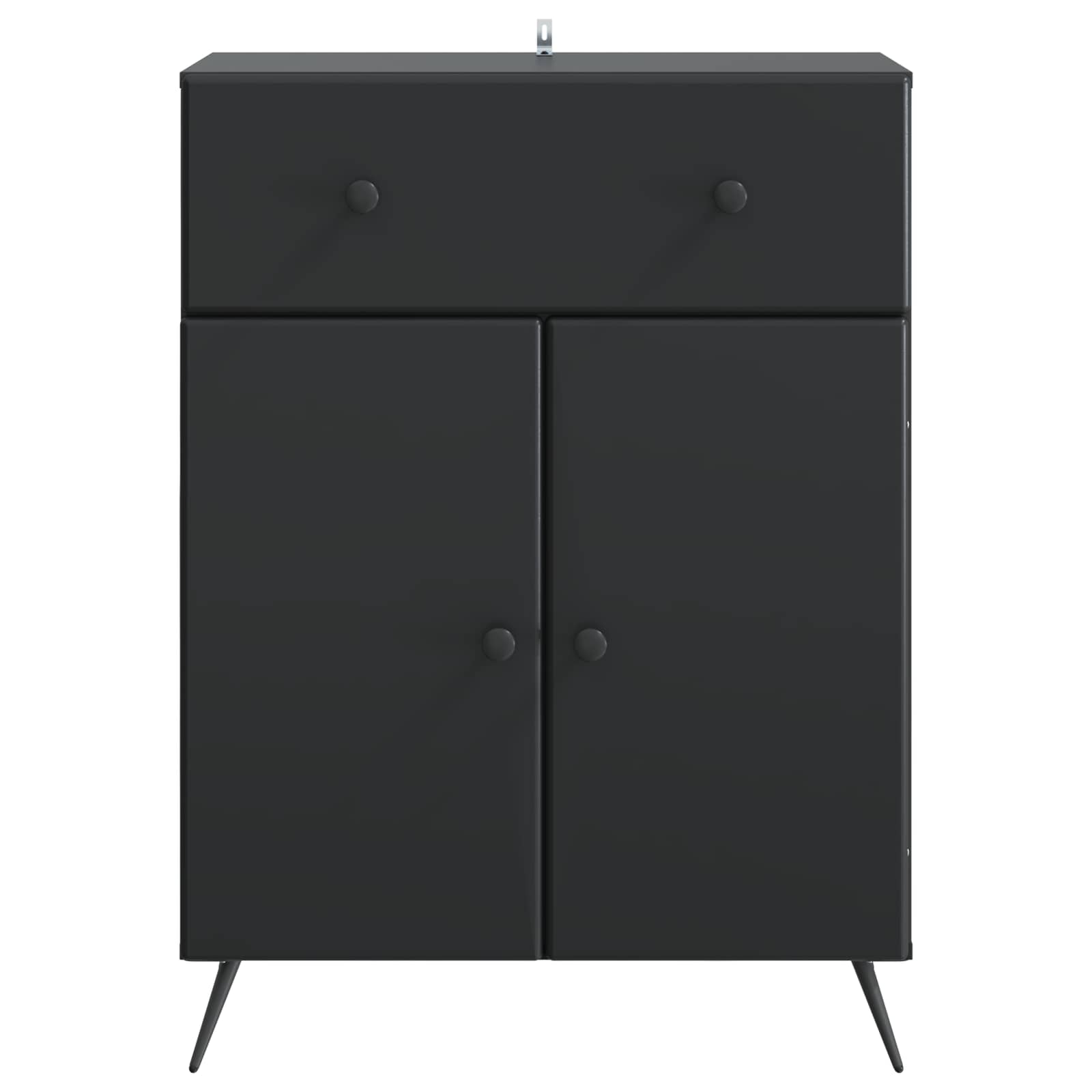 Dressoir met lade Zwart 66 x 34,5 x 90 cm Bewerkt hout
