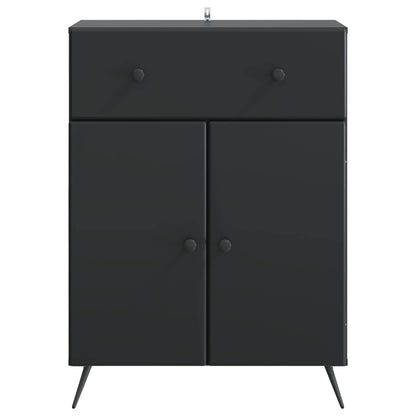 Dressoir met lade Zwart 66 x 34,5 x 90 cm Bewerkt hout