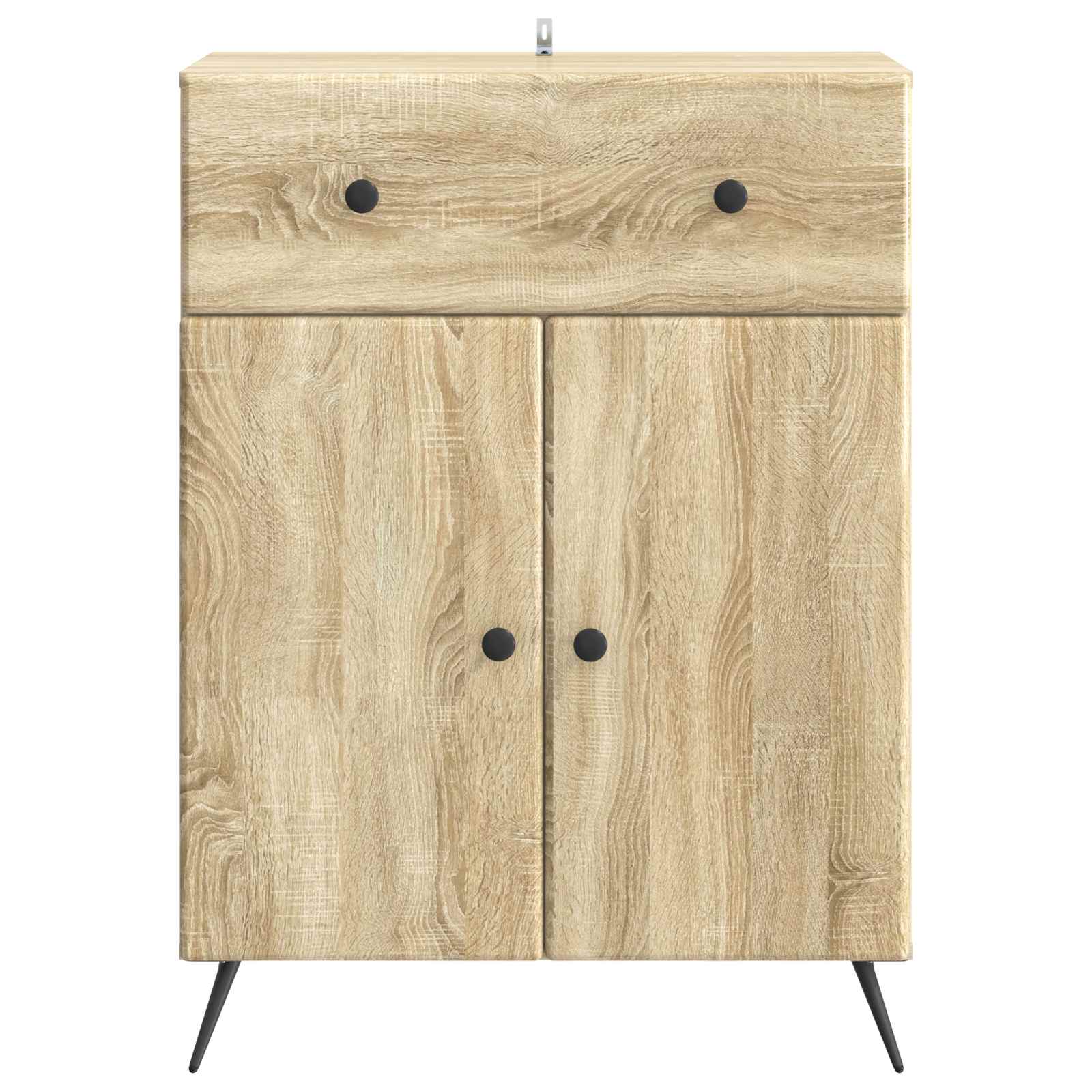 Dressoir met lade Sonoma Eiken 66 x 34,5 x 90 cm Bewerkt hout