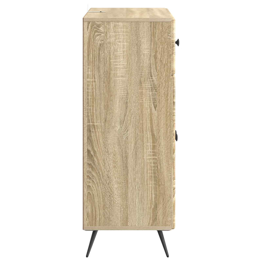 Dressoir met lade Sonoma Eiken 66 x 34,5 x 90 cm Bewerkt hout