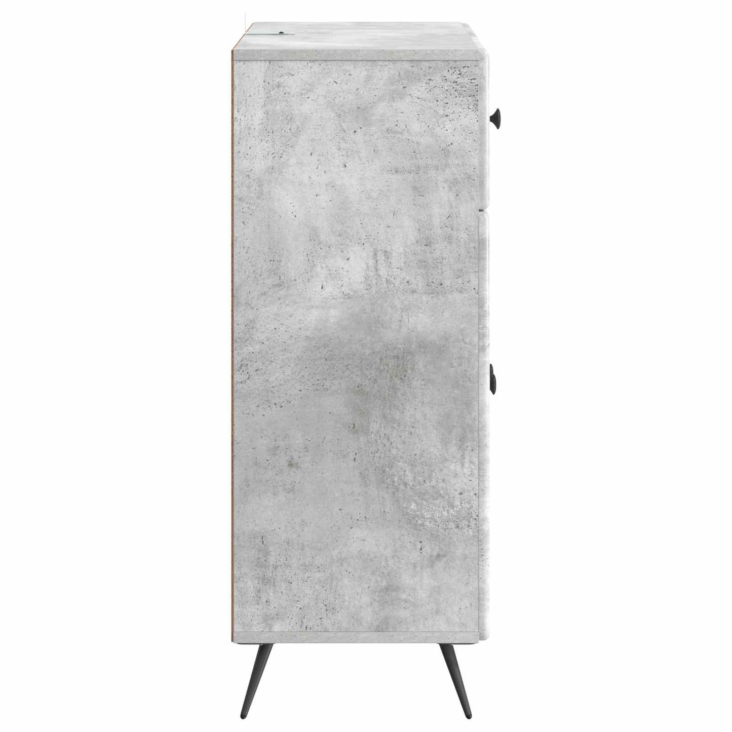 Dressoir met lade Betongrijs 66 x 34,5 x 90 cm Bewerkt hout