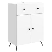 Dressoir hoogglans wit 66x34,5x90 cm bewerkt hout
