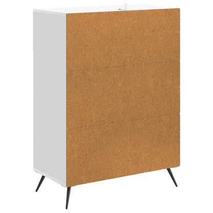Dressoir met lade Hoogglans Wit 66 x 34,5 x 90 cm Bewerkt hout