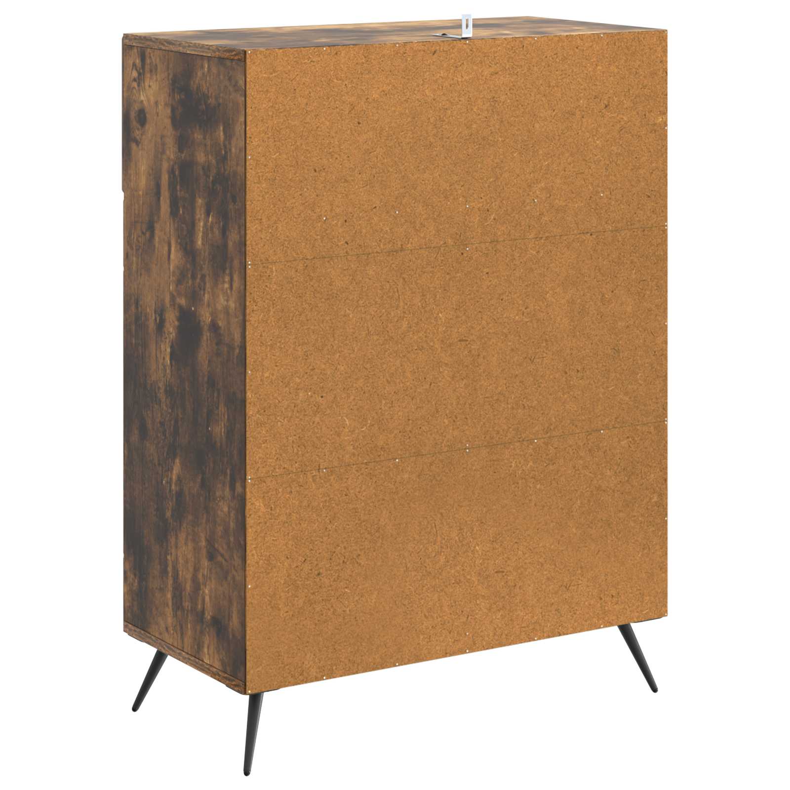 Dressoir met lade Gerookt eiken 66 x 34,5 x 90 cm Bewerkt hout