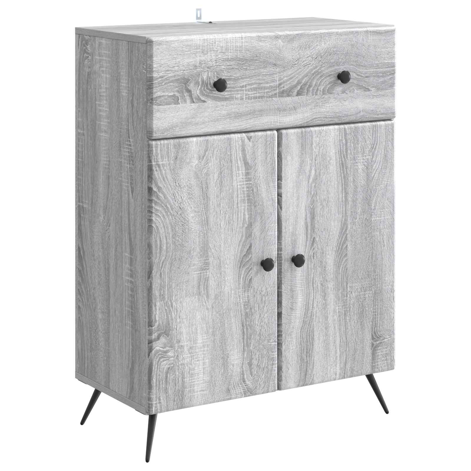 Dressoir met lade Grijs sonoma 66 x 34,5 x 90 cm Bewerkt hout