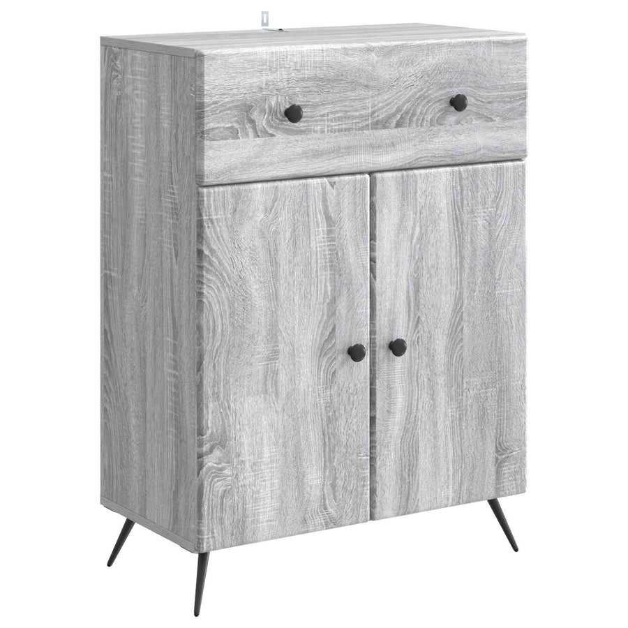 Dressoir met lade Grijs sonoma 66 x 34,5 x 90 cm Bewerkt hout