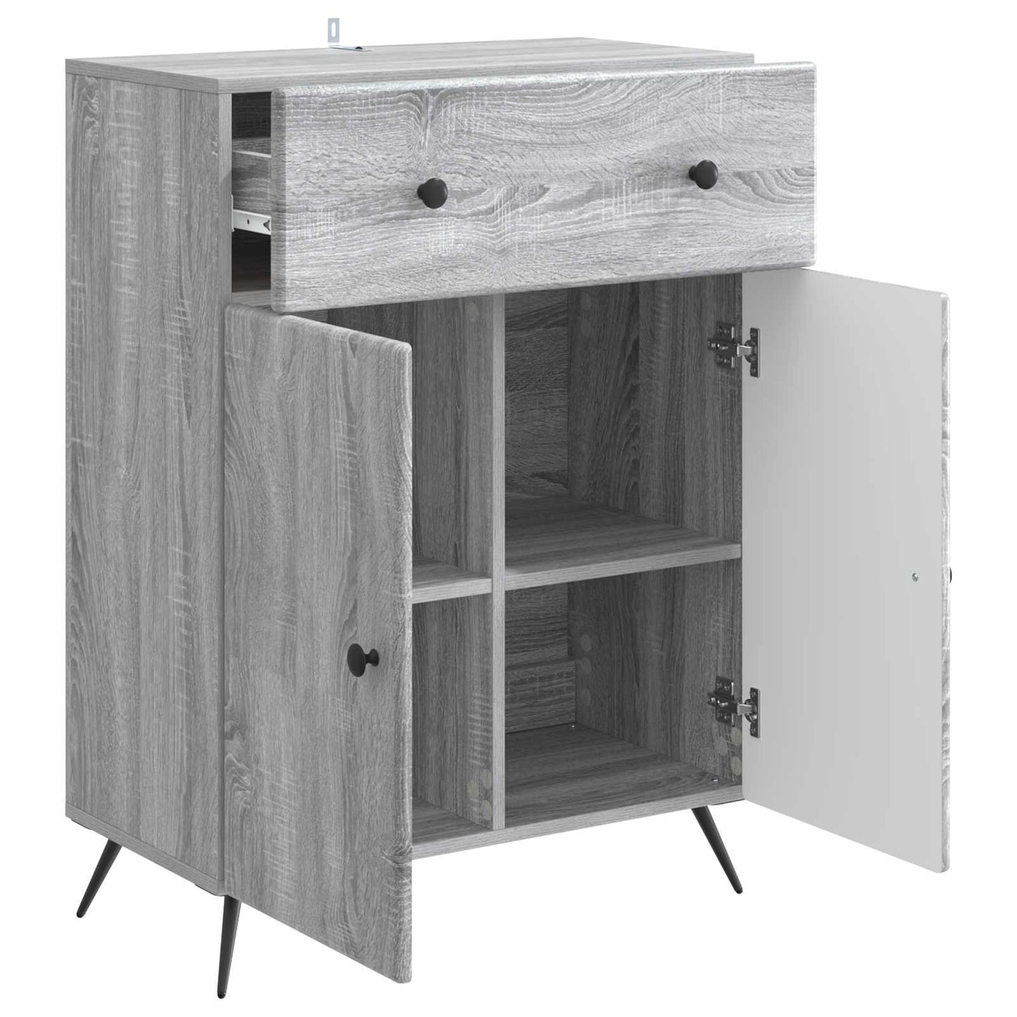 Dressoir met lade Grijs sonoma 66 x 34,5 x 90 cm Bewerkt hout
