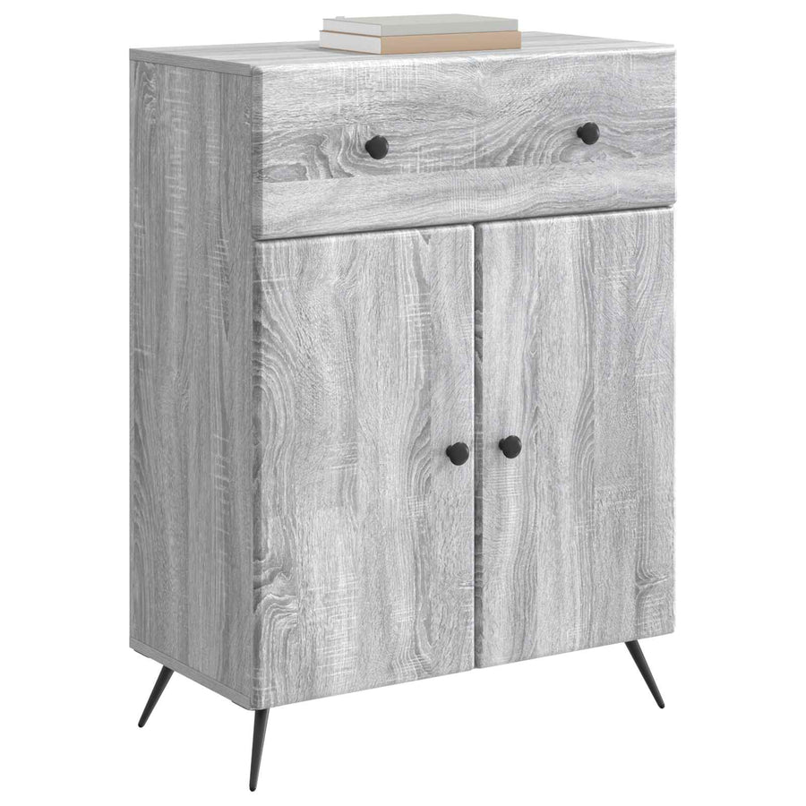 Dressoir met lade Grijs sonoma 66 x 34,5 x 90 cm Bewerkt hout