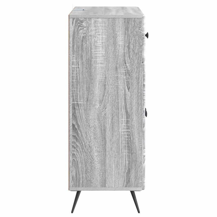 Dressoir met lade Grijs sonoma 66 x 34,5 x 90 cm Bewerkt hout