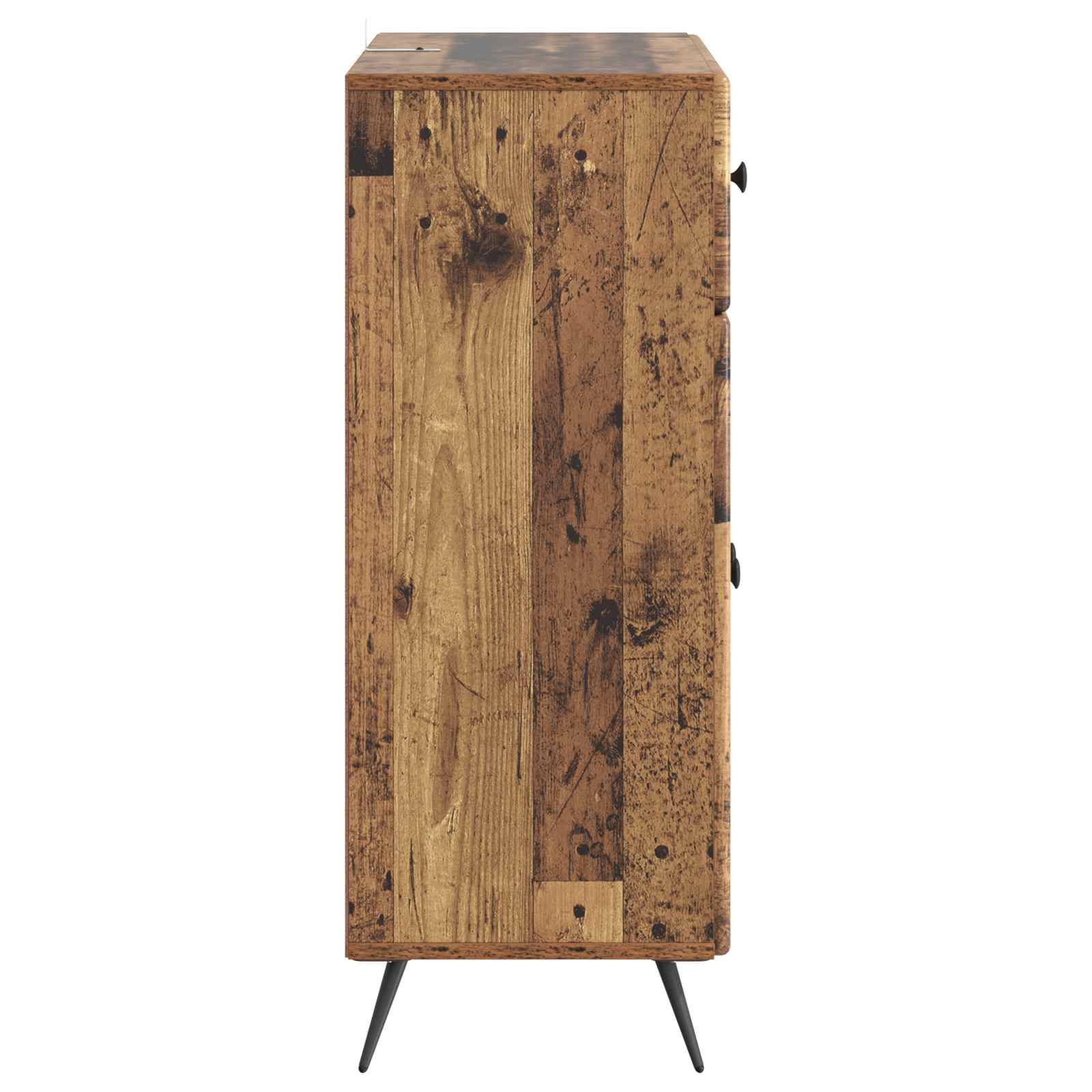Dressoir met lade Oud hout 66 x 34,5 x 90 cm Bewerkt hout