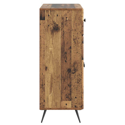 Dressoir met lade Oud hout 66 x 34,5 x 90 cm Bewerkt hout