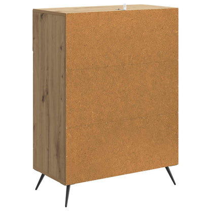 Dressoir Artisanaal eiken 66 x 34,5 x 90 cm Bewerkt hout