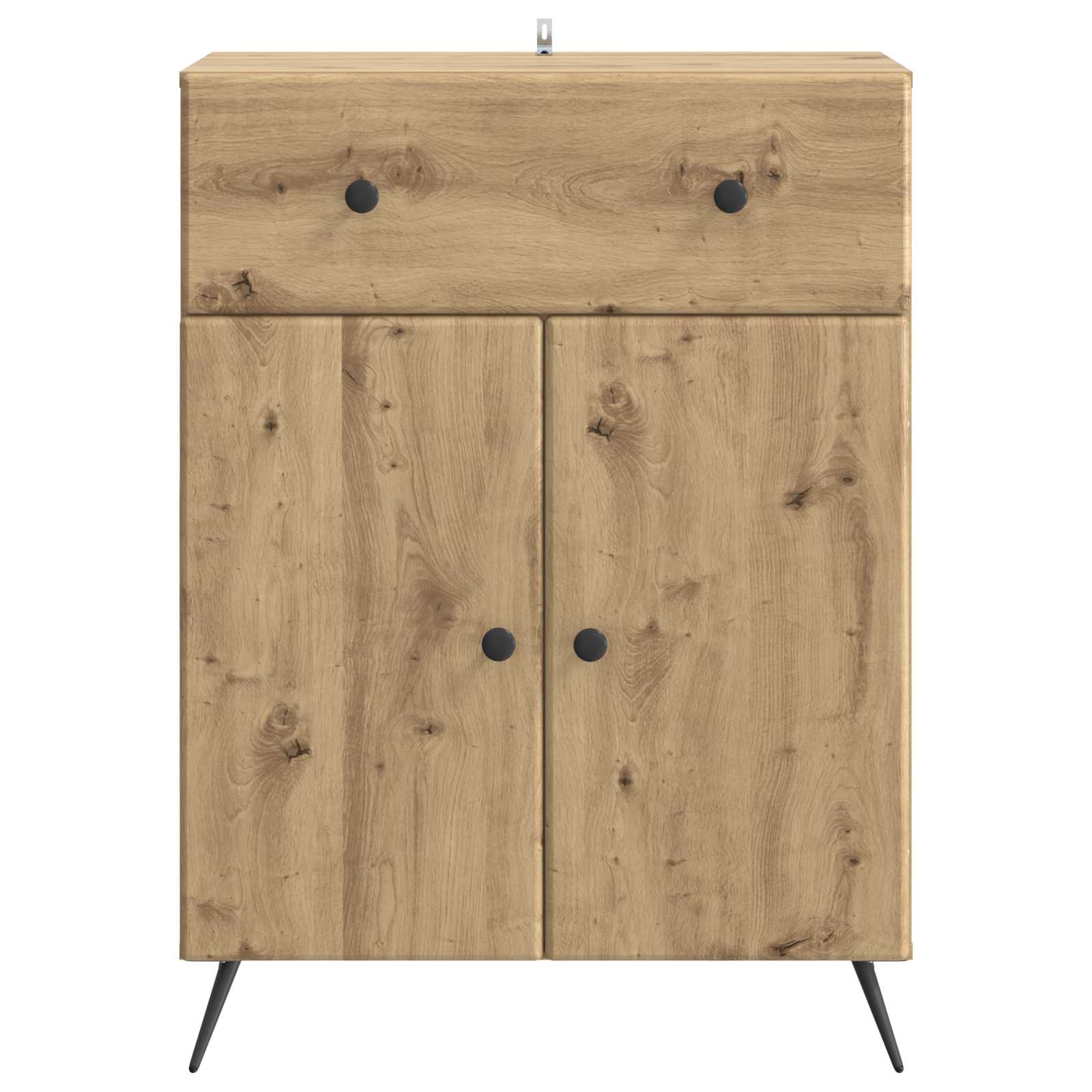 Dressoir Artisanaal eiken 66 x 34,5 x 90 cm Bewerkt hout