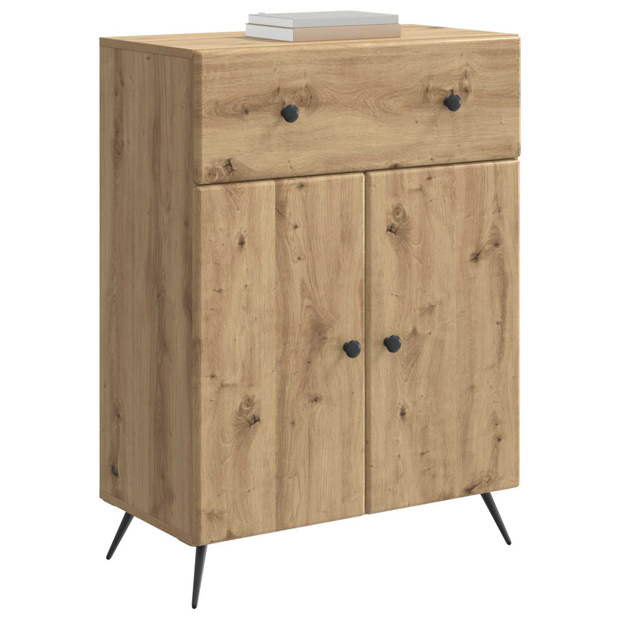 Dressoir Artisanaal eiken 66 x 34,5 x 90 cm Bewerkt hout