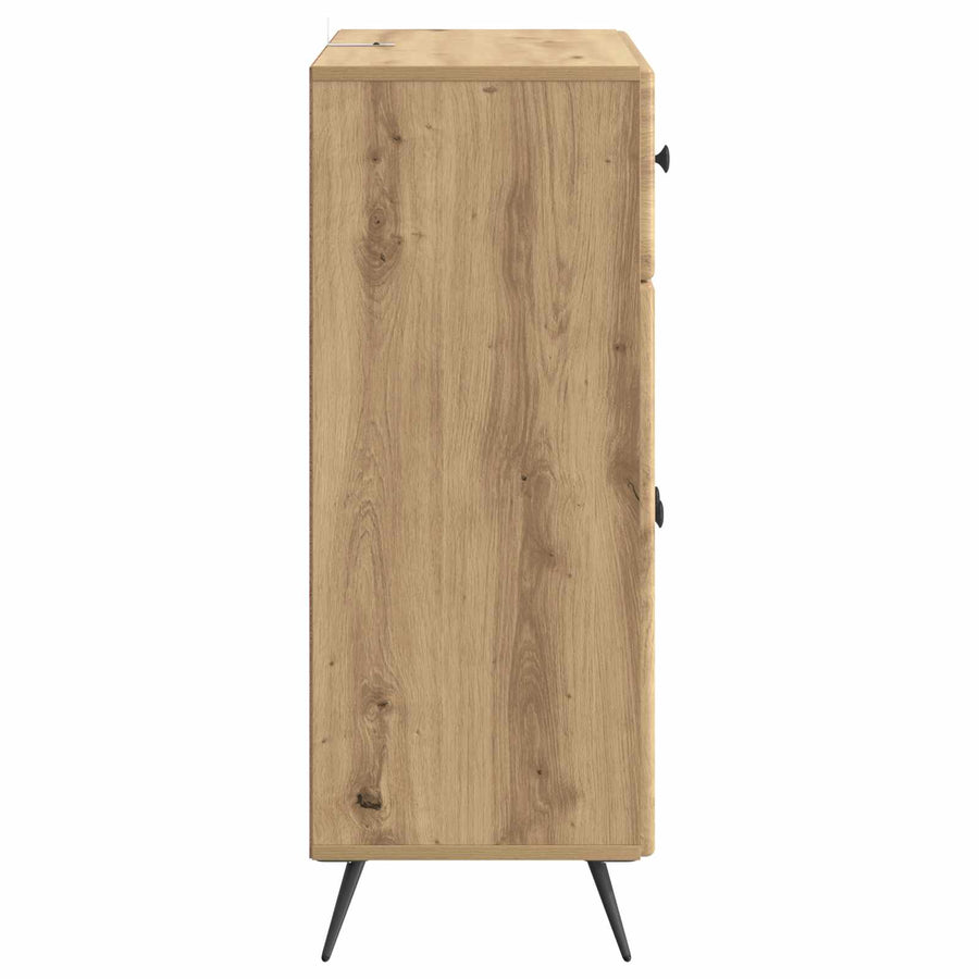 Dressoir Artisanaal eiken 66 x 34,5 x 90 cm Bewerkt hout