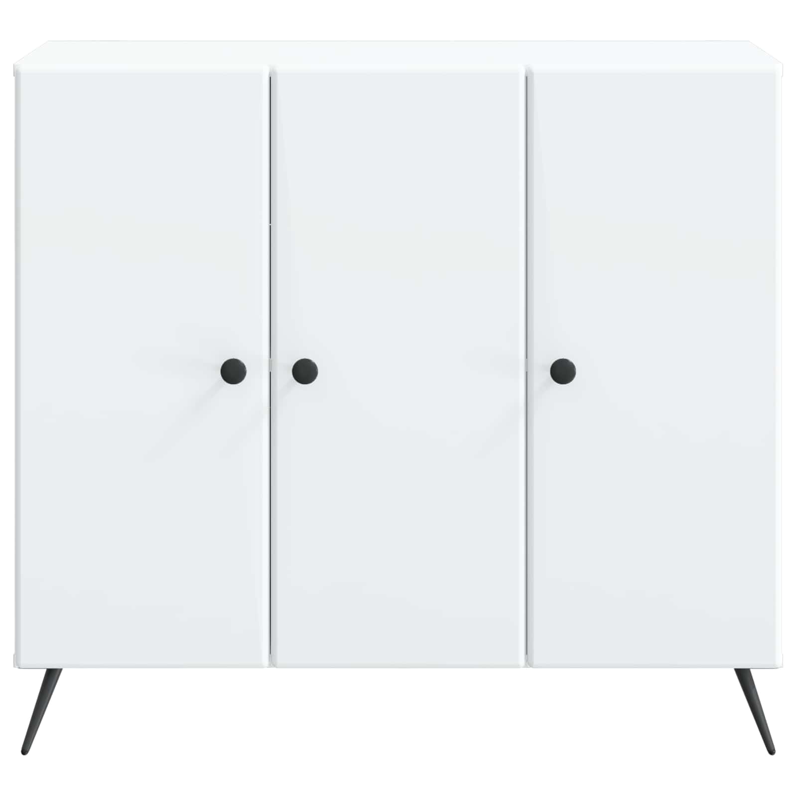 Dressoir Wit 89 x 34,5 x 80 cm Bewerkt hout