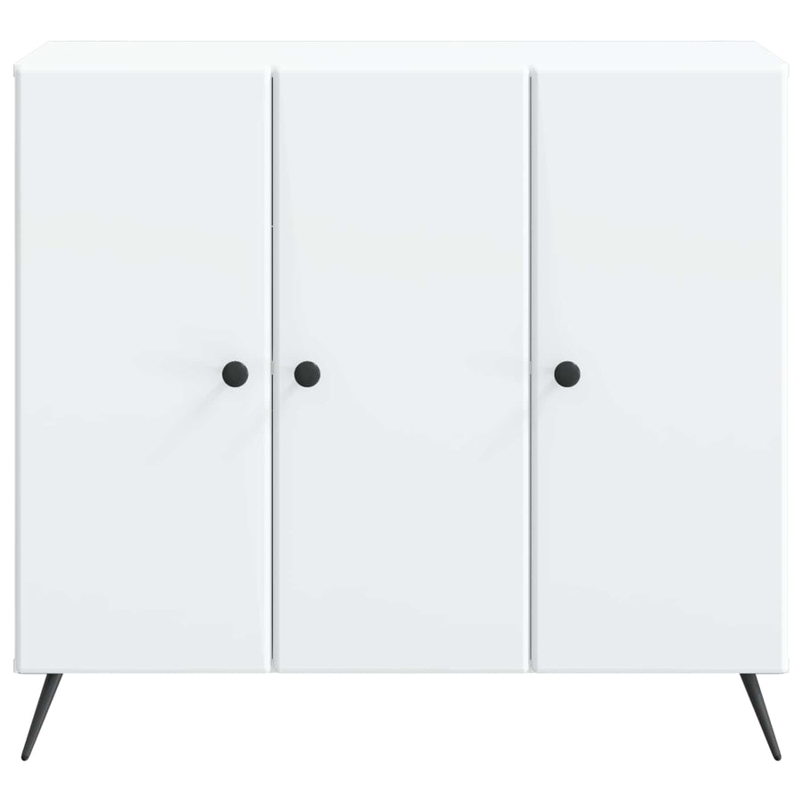 Dressoir Wit 89 x 34,5 x 80 cm Bewerkt hout