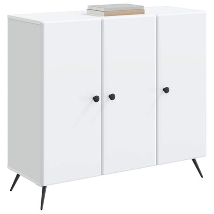 Dressoir Wit 89 x 34,5 x 80 cm Bewerkt hout